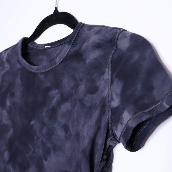 LULULEMON All It Takes Short Sleeve Diamond Dye Pitch Graphite Grey Women's 4 - Picture 3 of 6